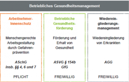 Betriebliches Gesundheitsmanagement Grafik